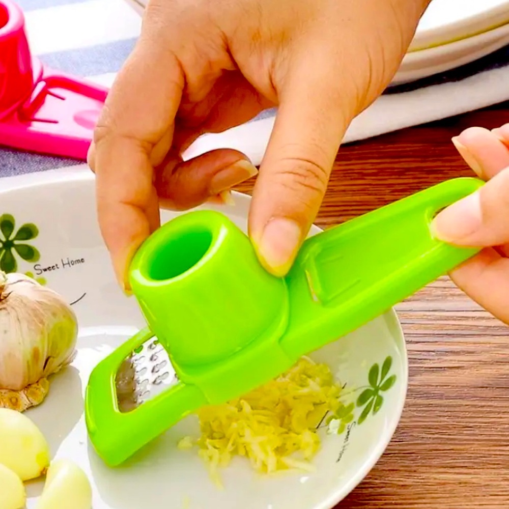 NEW Versatile Garlic & Ginger Press & Grater --To-Use Kitchen Gadget
